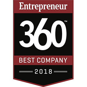Entrepreneur 360 best company 2018 award