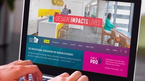 a responsive website that says 'design impacts lives'