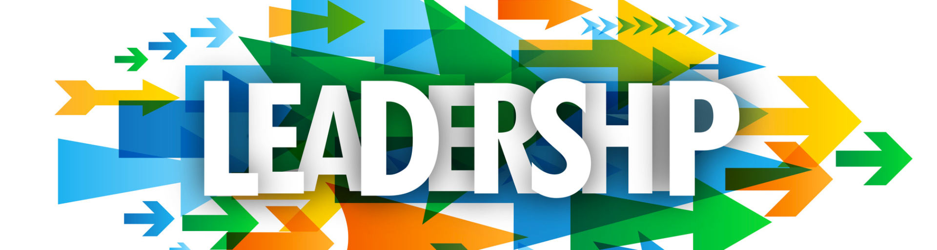 Leadership colorful text