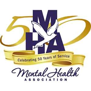 50 years mental health logo