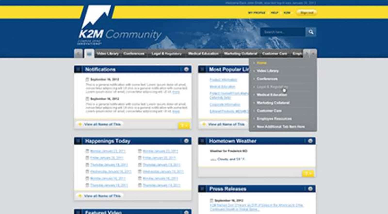 K2M website