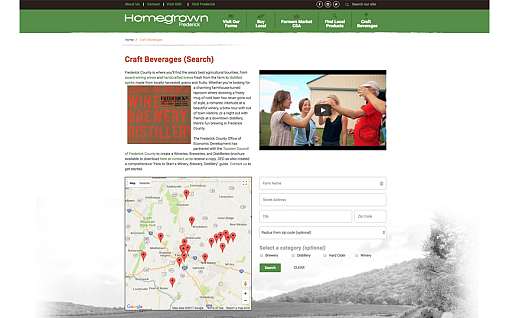 Update to the Homegrown Frederick website