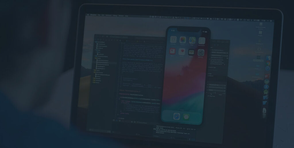 Custom web application development in progress