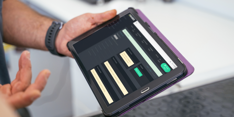 Synergy Case Management Software On Tablet