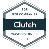 Clutch Top B2B Companies Washington, DC 2021 logo