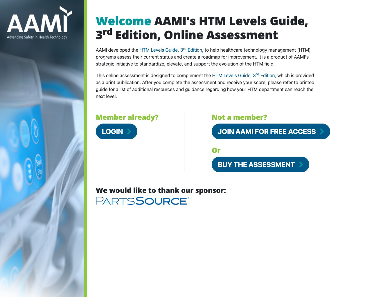 AAMI assessment guide intro