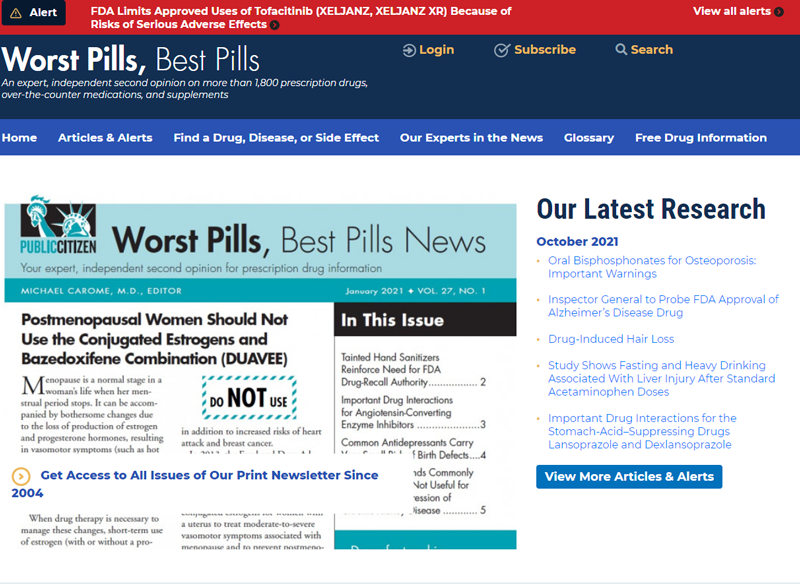 Worst Pills, Best Pills Website