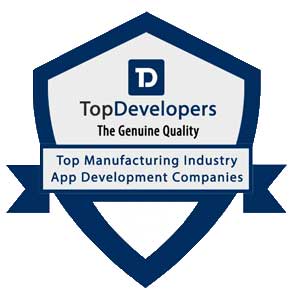 TopDevelopers Top Manufacturing Industry App Development Companies Award