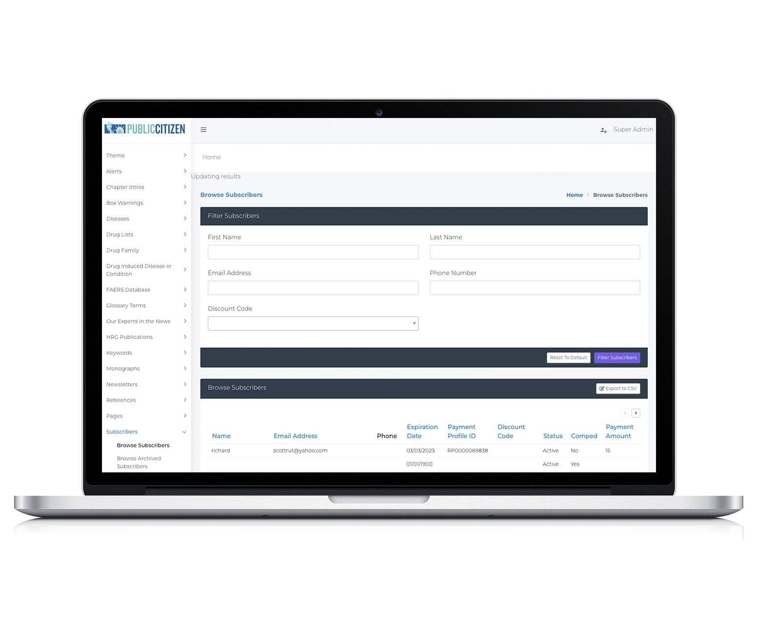 Orases CaseStudy WorstPills Computer