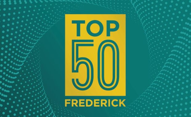 badge for top 50 business in frederick county
