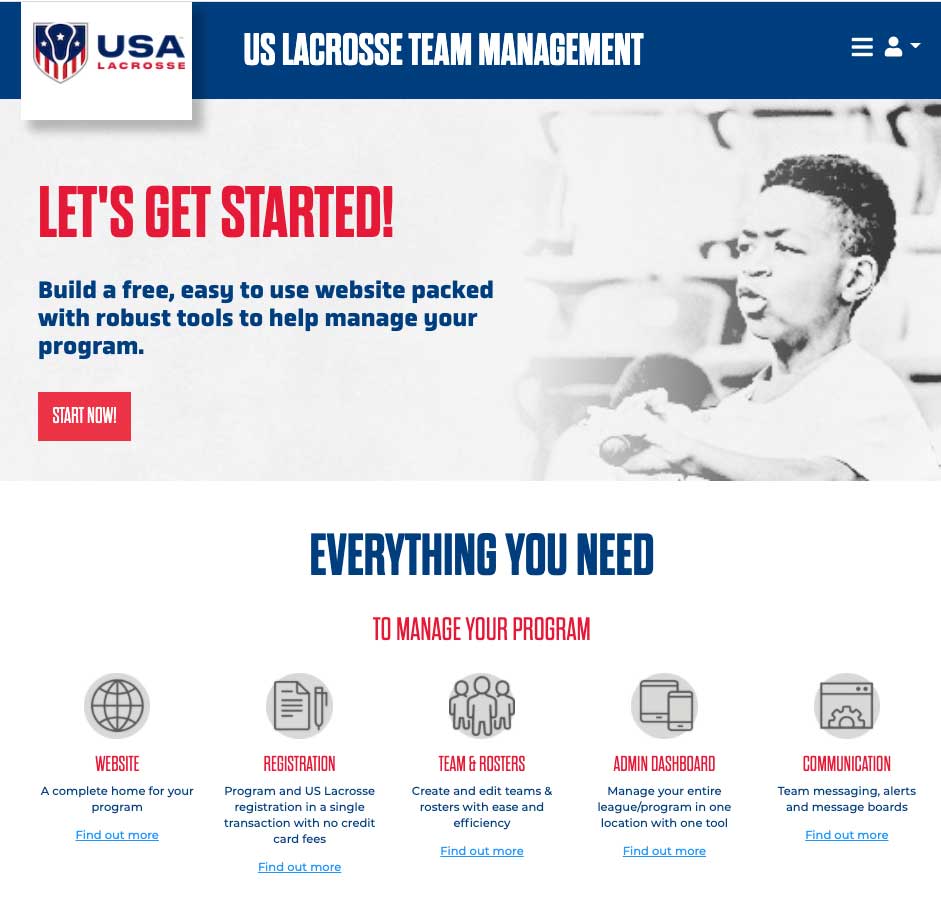 USL Team Management Page