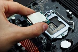 inserting a microchip into hardware