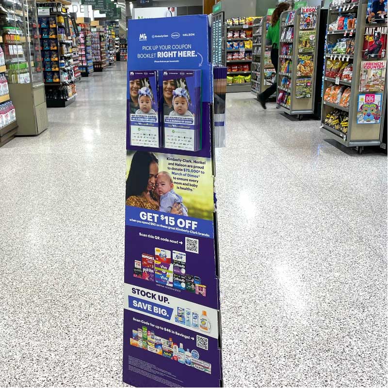 kiosks with coupon booklets