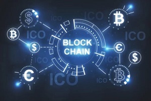 blockchain virtual concept