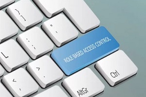role based access control key on laptop