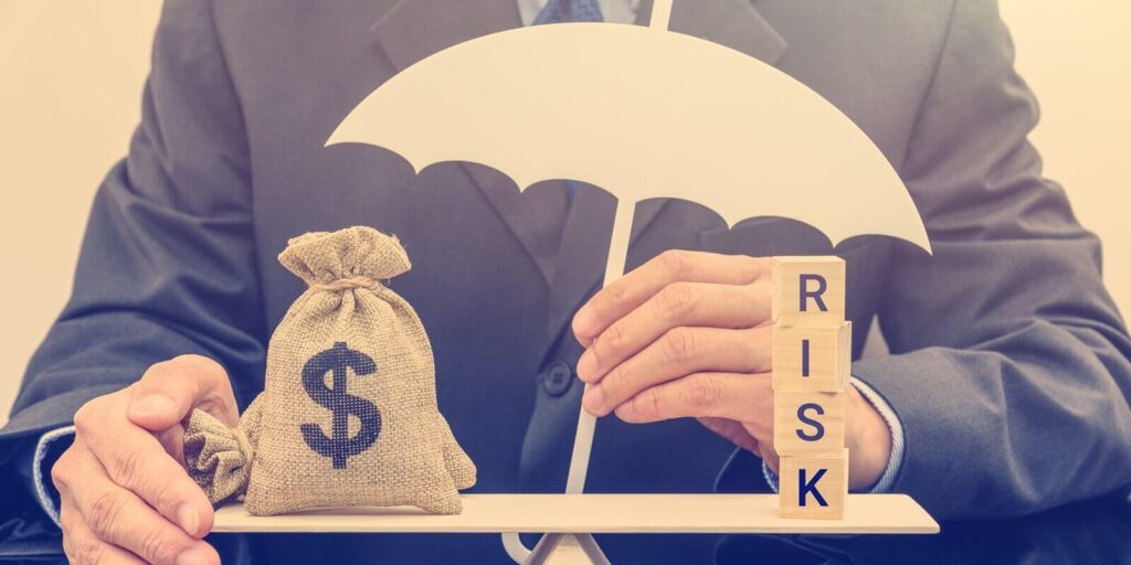 financial risk assessment portfolio risk management software and protection concept