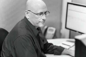 Man working at desk