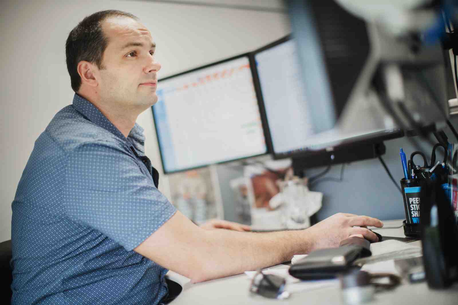 Orases employee working on data strategy