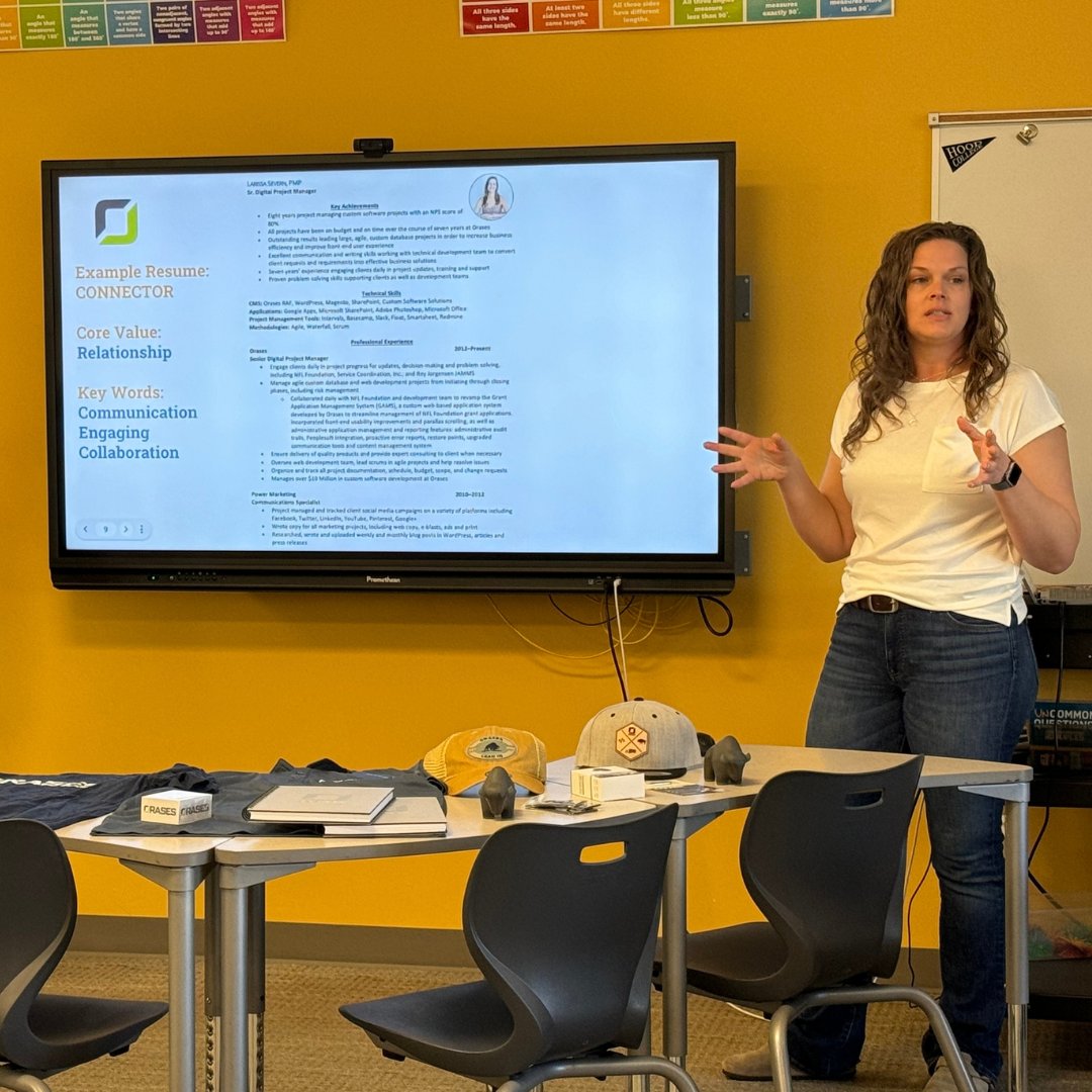 Courtney Lewis presenting at Lynx