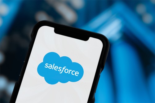 SalesForce AI Agent Being Shown On Phone