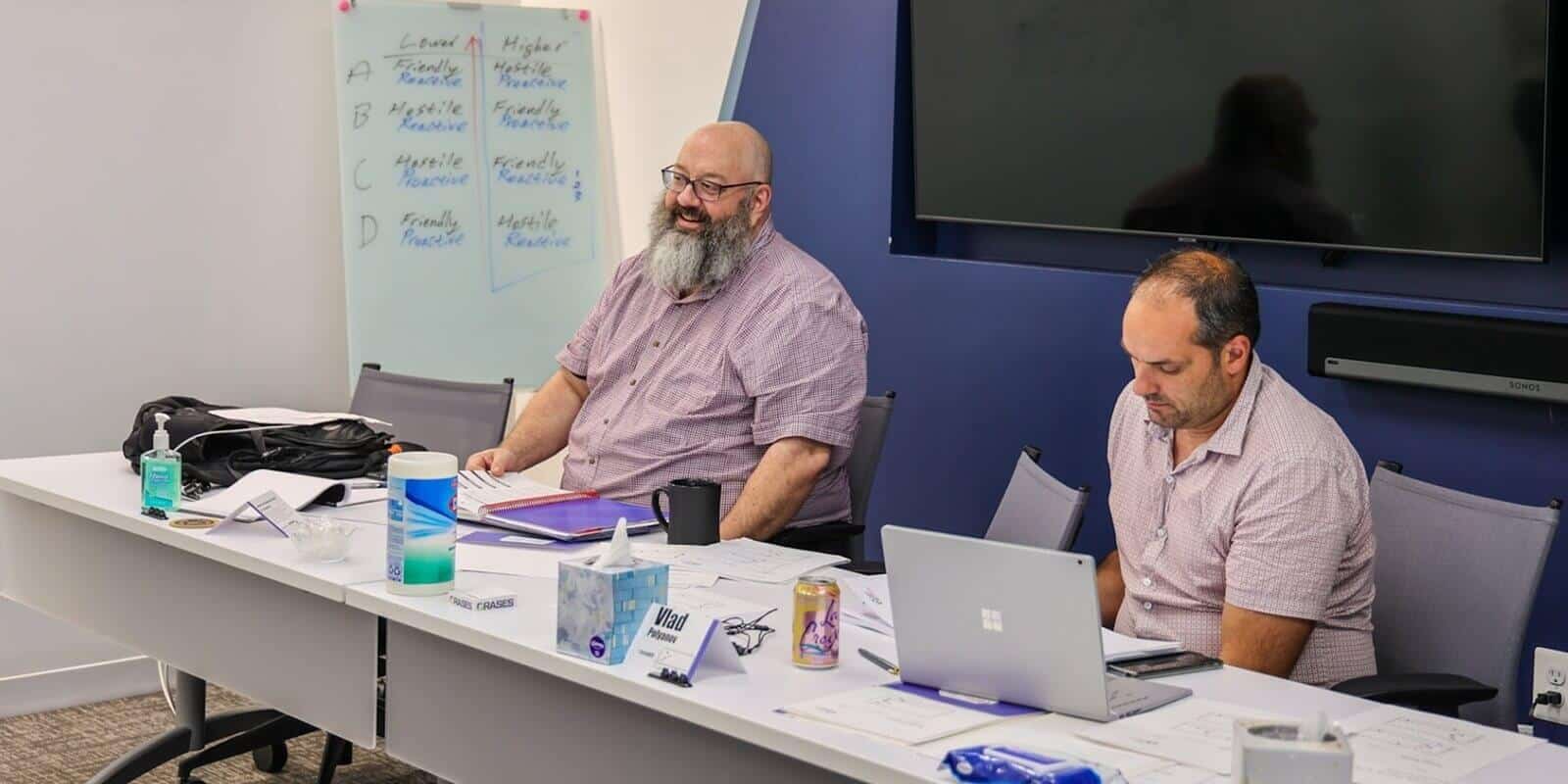 collegues during a meeting