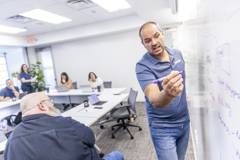 Orases team member collaborating