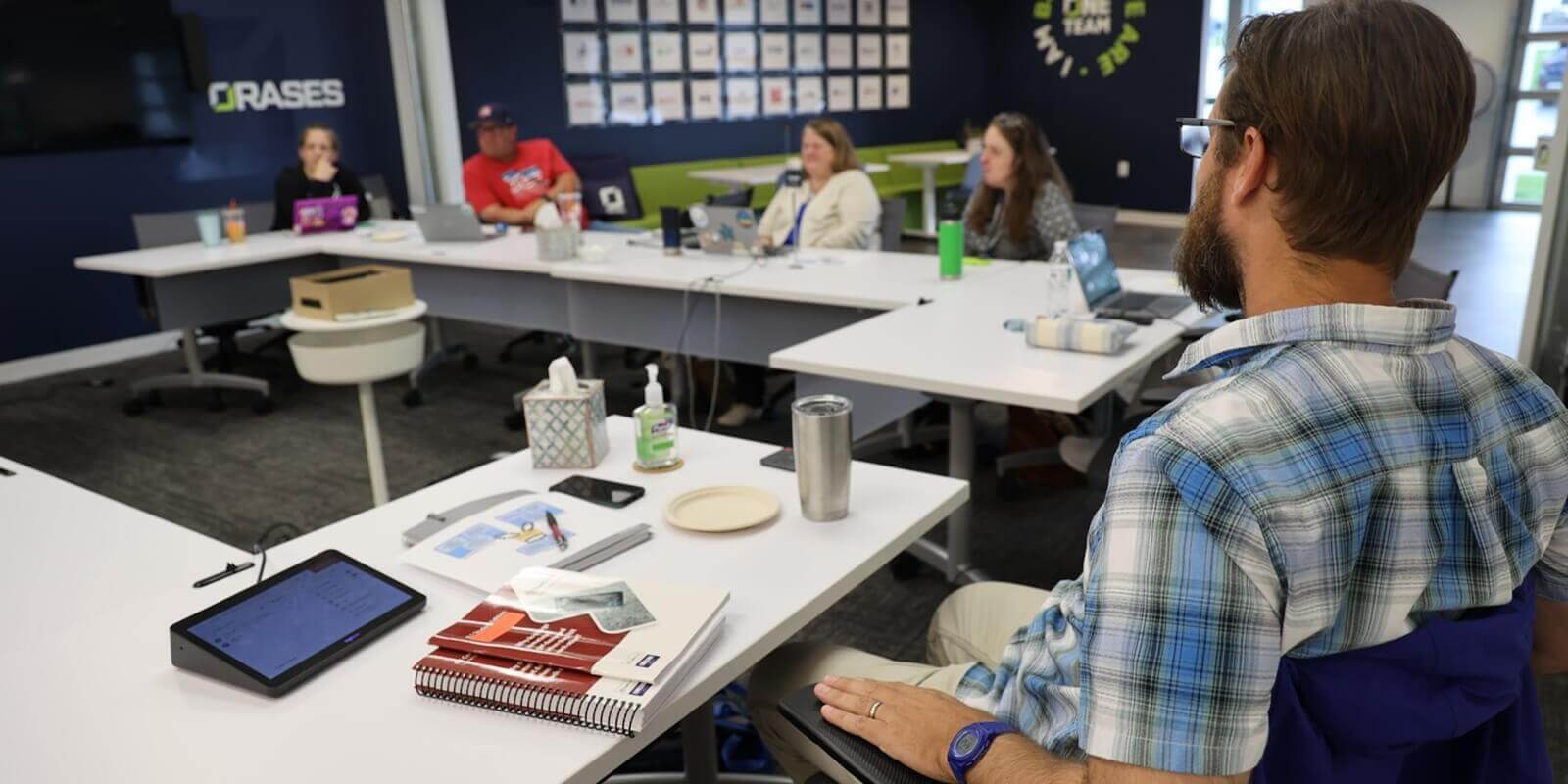 office employees in a meeting